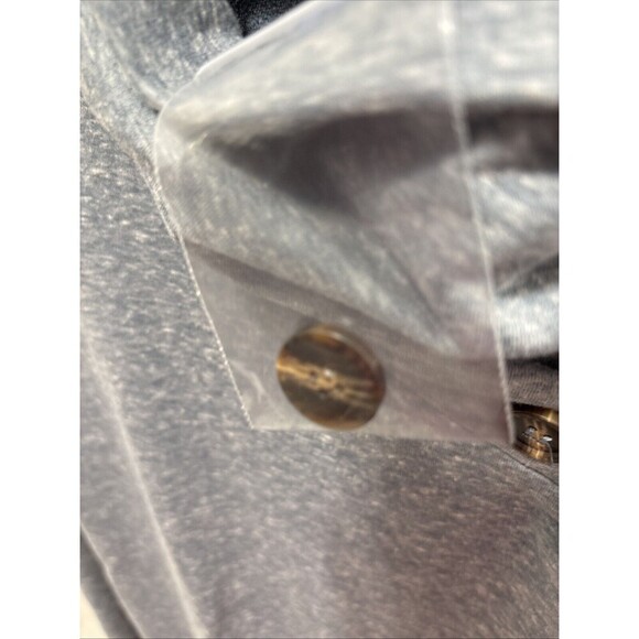 Soft Surroundings Long Sleeve Brinley Button Neck Top - Blue- Petite Small New - Picture 3 of 10